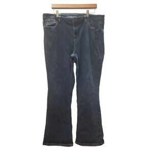Lane Bryant Bootcut Jeans, Genius Fit, Size 20, Dark Wash, 30" inseam, Stretch